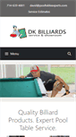 Mobile Screenshot of dkbilliards.com